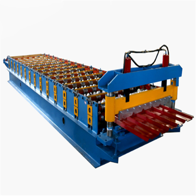 Hydraulic 5T Roof Panel Roll Forming Machine Color Steel Galvanized Plate Material